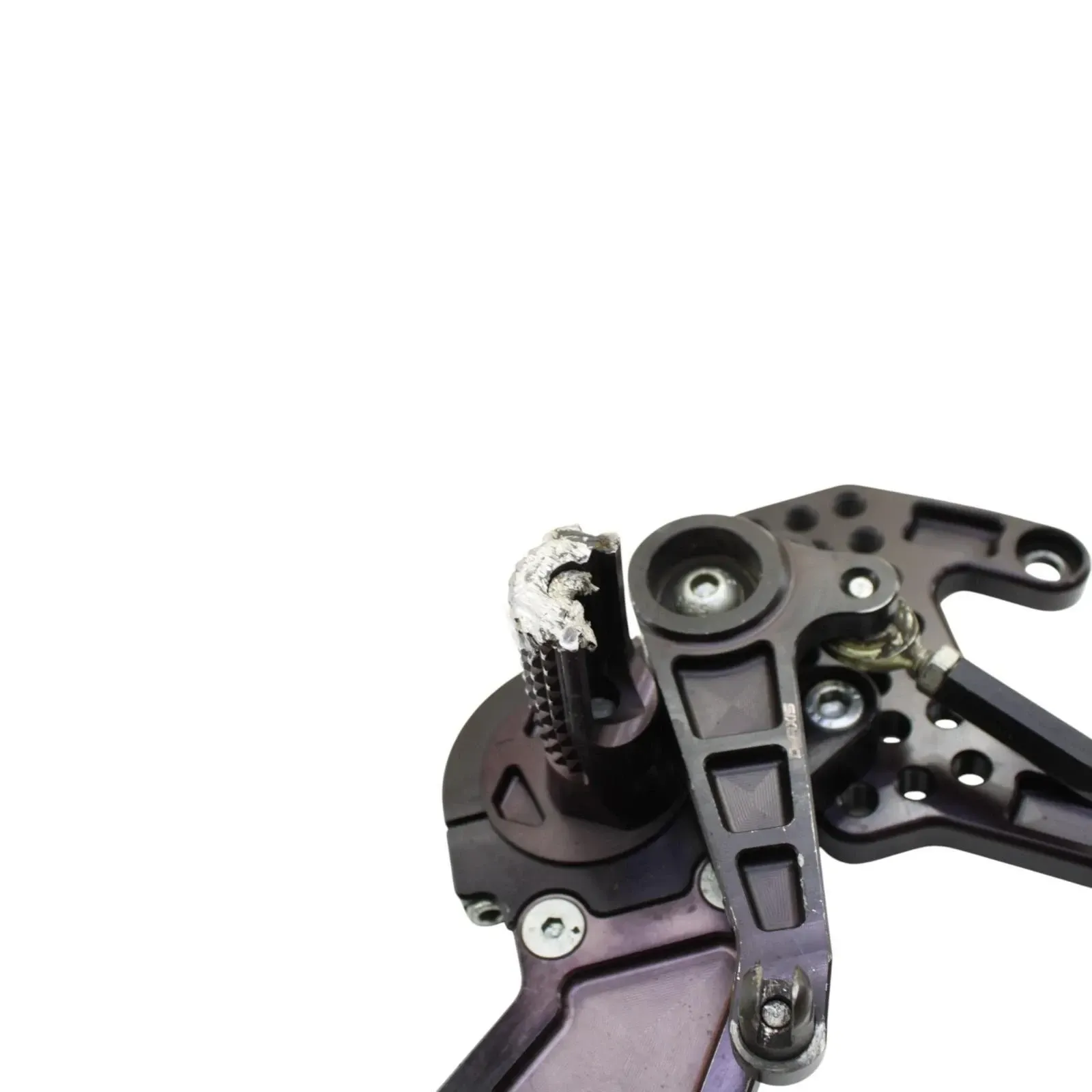 2011 - 2015 KAWASAKI NINJA ZX10R REARSET DRIVER FOOT REST PEGS BRAKE *SCUFFED*