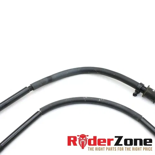 2006 2007 KAWASAKI NINJA ZX10R FRONT BRAKE HOSES CALIPER LINES BLACK STOCK