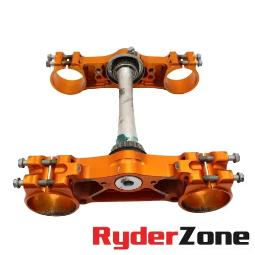 2016 - 2022 KTM 250 SXF NEKEN TRIPLE TREE CLAMP UPPER LOWER ORANGE STRAIGHT