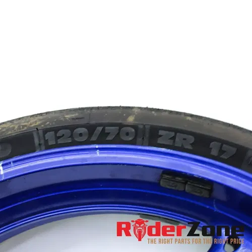 2008 2009 SUZUKI GSXR600 GSXR750 FRONT WHEEL BLUE RIM STRAIGHT MICHELIN TIRE