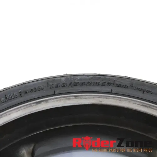 2006 - 2008 TRIUMPH DAYTONA 675 REAR WHEEL BRAKE ROTOR DUNLOP TIRE STRAIGHT RIM