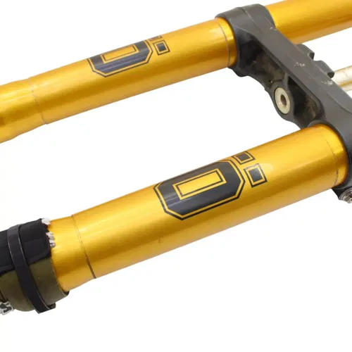2017 - 2020 HONDA CRF1000L OHLINS FORKS FRONT SUSPENSION TRIPLE TREE CLAMP GOLD