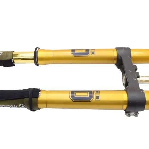 2017 - 2020 HONDA CRF1000L OHLINS FORKS FRONT SUSPENSION TRIPLE TREE CLAMP GOLD