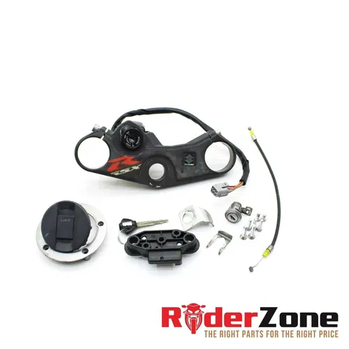 2007 2008 SUZUKI GSXR1000 LOCK SET IGNITION SWITCH GAS CAP KEY TRIPLE TREE CLAMP
