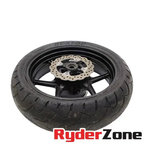 2019 - 2023 KAWASAKI NINJA ZX6R REAR WHEEL BACK RIM ROTOR DUNLOP TIRE STRAIGHT