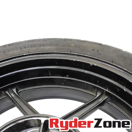 2019 - 2023 KAWASAKI NINJA ZX6R REAR WHEEL BACK RIM ROTOR DUNLOP TIRE STRAIGHT