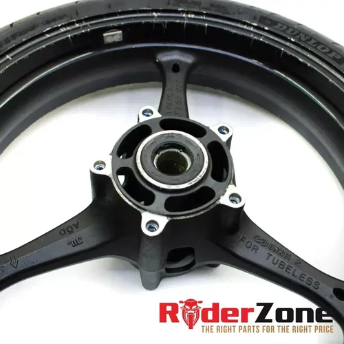 2005 - 2008 SUZUKI GSXR1000 FRONT WHEEL RIM DUNLOP TIRE BLACK 06 07 GSXR600 750