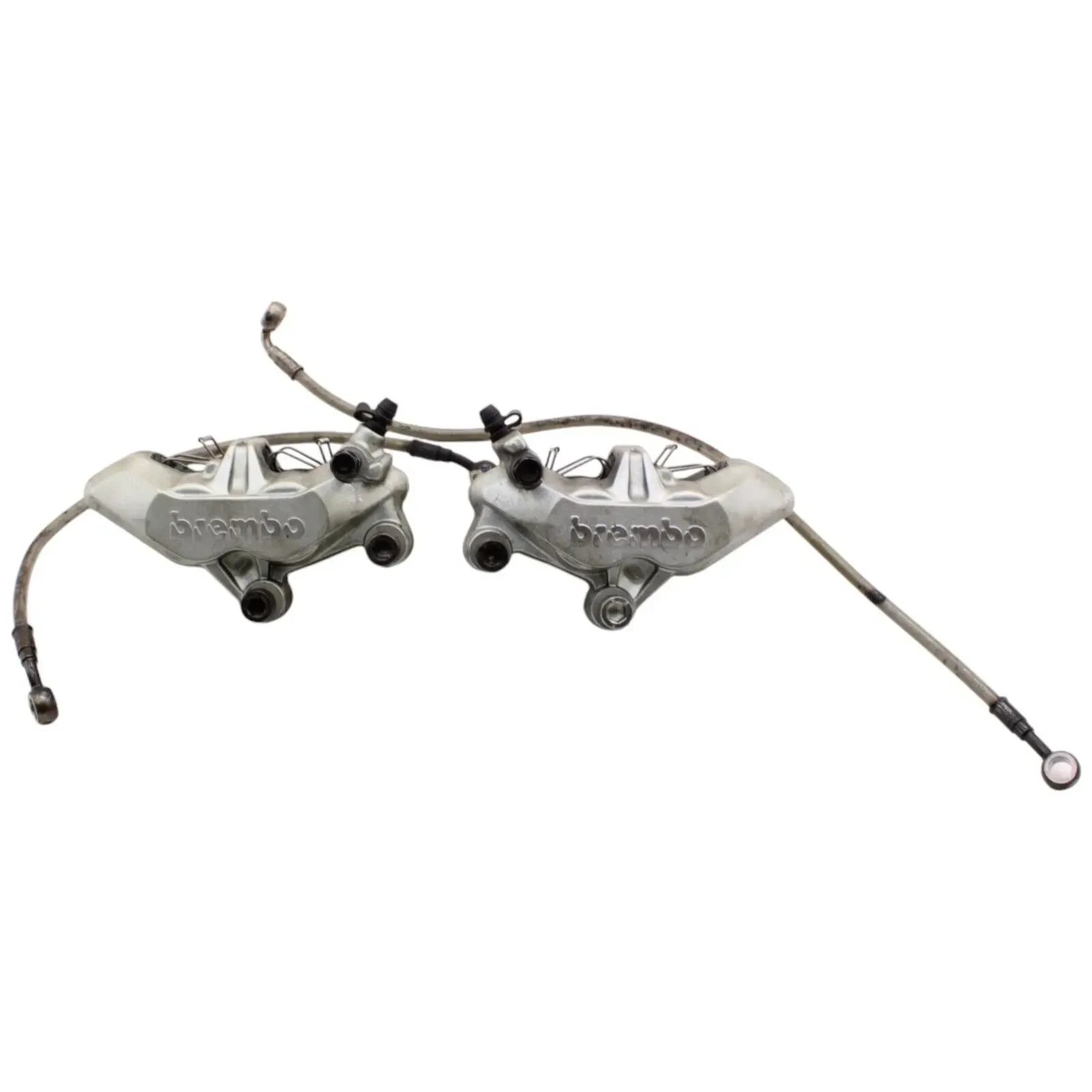 2003 - 2006 DUCATI 999 FRONT CALIPERS BRAKE LINES HOSES STOCK LEFT RIGHT BREMBOS
