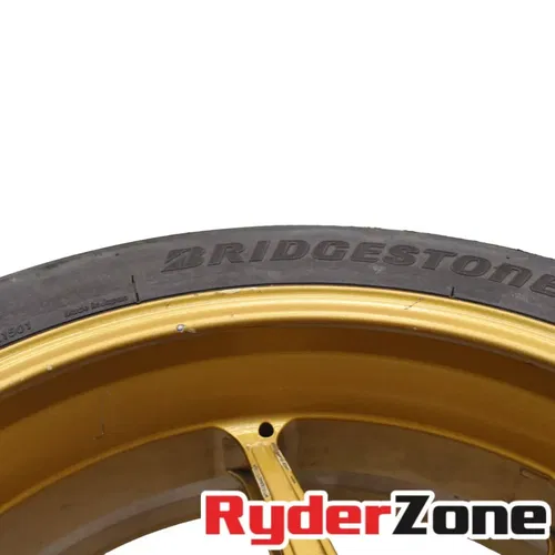 2012 - 2014 BMW HP4 REAR WHEEL BRONZE RIM STRAIGHT BRIDGESTONE TIRE S1000RR