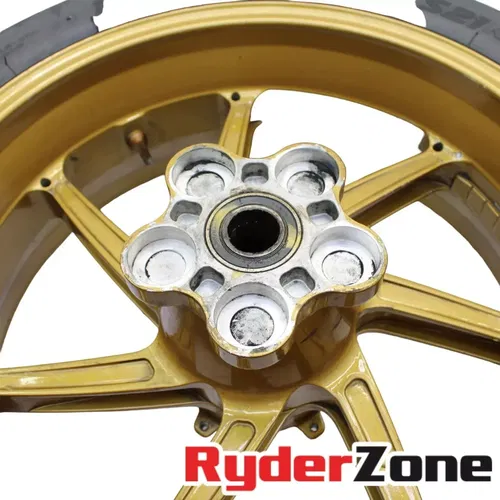 2012 - 2014 BMW HP4 REAR WHEEL BRONZE RIM STRAIGHT BRIDGESTONE TIRE S1000RR