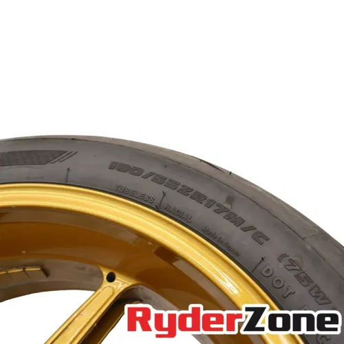 2012 - 2014 BMW HP4 REAR WHEEL BRONZE RIM STRAIGHT BRIDGESTONE TIRE S1000RR
