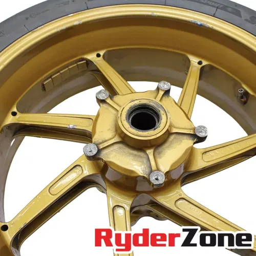 2012 - 2014 BMW HP4 REAR WHEEL BRONZE RIM STRAIGHT BRIDGESTONE TIRE S1000RR