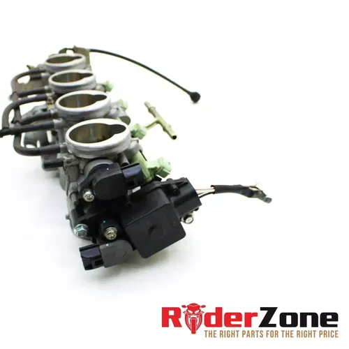 2005 2006 KAWASAKI NINJA ZX6R THROTTLE BODY FUEL INJECTOR BODY COMPLETE SET