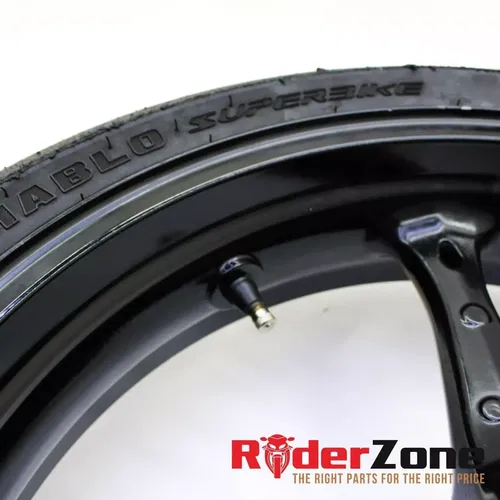 2006 2007 SUZUKI GSXR600 GSXR750 FRONT WHEEL BLACK RIM RACE SLICK 05-08 GSXR1000