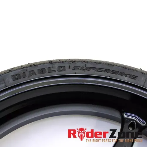 2006 2007 SUZUKI GSXR600 GSXR750 FRONT WHEEL BLACK RIM RACE SLICK 05-08 GSXR1000