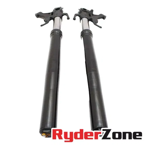 2015 - 2019 YAMAHA YZF R1 R1S FORKS FRONT SUSPENSION SET PAIR BLACK STRAIGHT