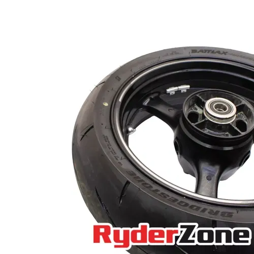 2017 - 2024 KAWASAKI NINJA ZX10R REAR WHEEL BACK STRAIGHT RIM BRIDGESTONE TIRE