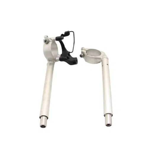 2004 - 2008 YAMAHA YZF R1 CLIP ON HANDLEBAR LEFT RIGHT HANDLES SILVER STRIAGHT