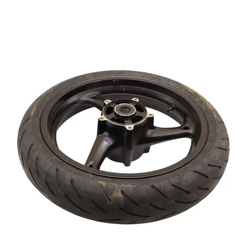 2008 - 2018 SUZUKI HAYABUSA FRONT WHEEL BLACK DUNLOP TIRE STRAIGHT RIM