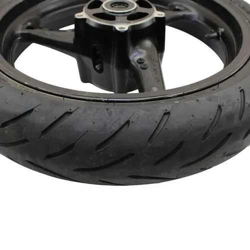 2008 - 2018 SUZUKI HAYABUSA FRONT WHEEL BLACK DUNLOP TIRE STRAIGHT RIM