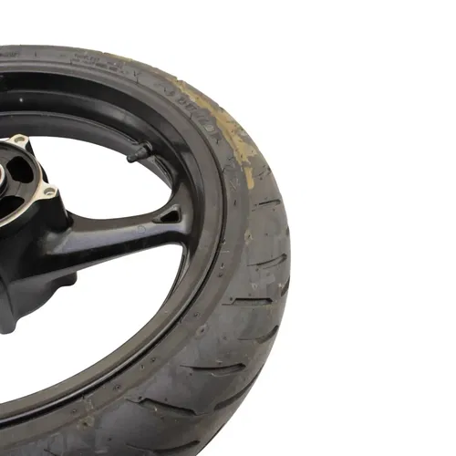 2008 - 2018 SUZUKI HAYABUSA FRONT WHEEL BLACK DUNLOP TIRE STRAIGHT RIM