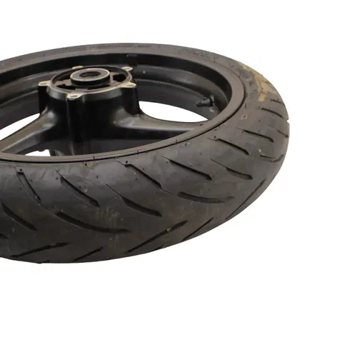 2008 - 2018 SUZUKI HAYABUSA FRONT WHEEL BLACK DUNLOP TIRE STRAIGHT RIM