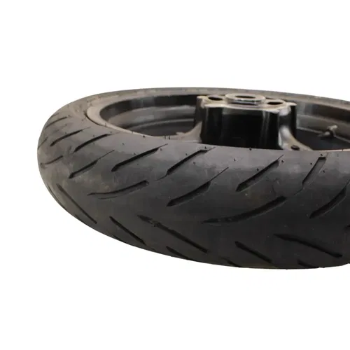2008 - 2018 SUZUKI HAYABUSA FRONT WHEEL BLACK DUNLOP TIRE STRAIGHT RIM