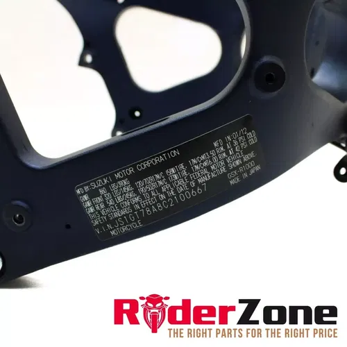 2009 - 2016 SUZUKI GSXR1000 FRAME MAIN CHASSIS STRAIGHT GOOD TABS