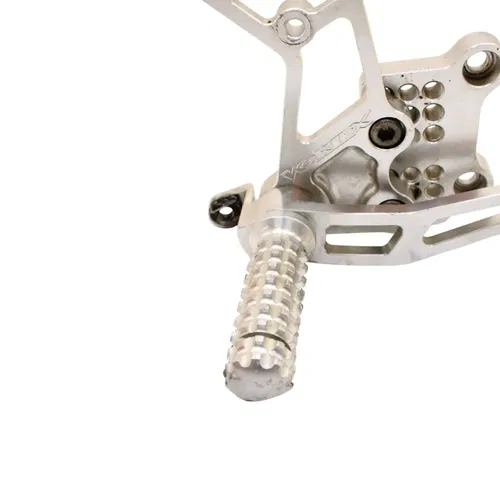 2003 2004 SUZUKI GSXR1000 VORTEX REARSETS FRONT SIDE FOOT PEG REST SILVER