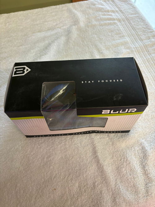 Blur Premium MX Goggles B-Zero Solid Blue with Clear Lens