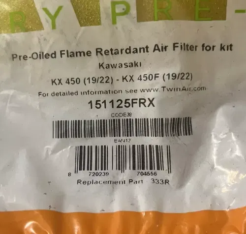 NEW IN SEALED BAG Twin Air Air Filter KX450 Air Filter