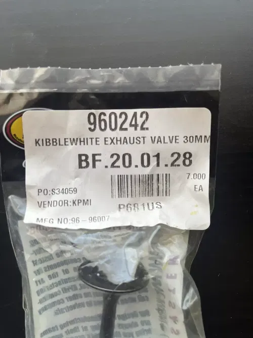 Kibblewhite Black Diamond Exhaust Valve Standard for KTM On-Off Road
