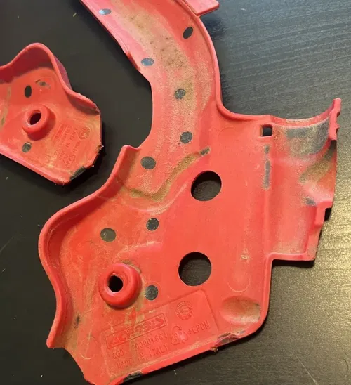Acerbis X Grip Frame Guards Red Black for GAS GAS EC250F 4T 21-22