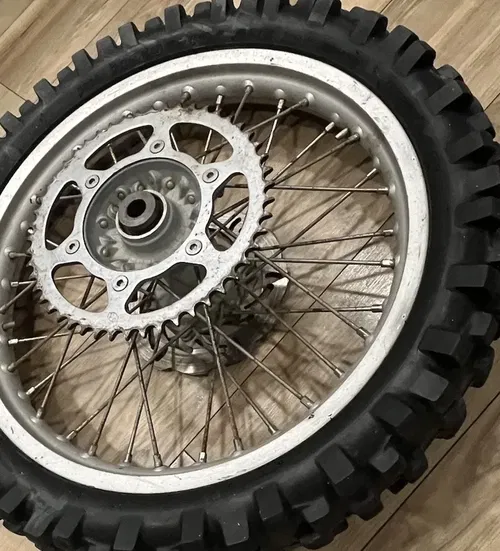 2000 KTM 125SX Rear Wheel Rim Tire Hub Rotor Sprocket 19"