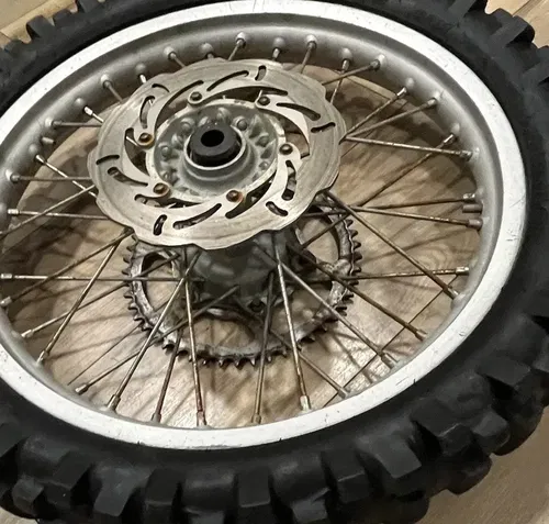 2000 KTM 125SX Rear Wheel Rim Tire Hub Rotor Sprocket 19"
