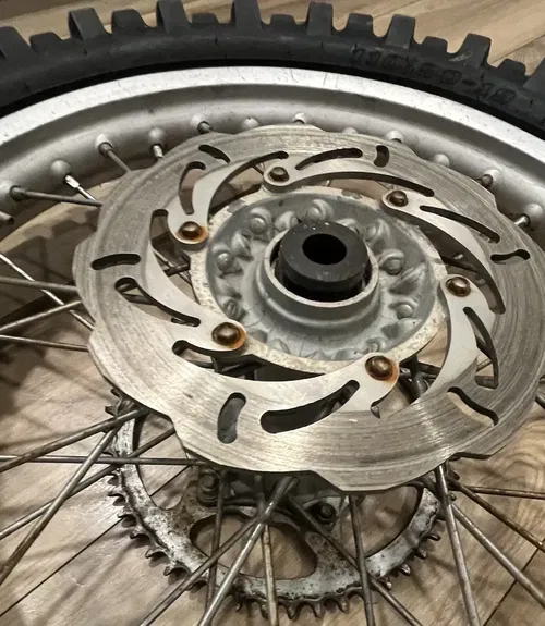 2000 KTM 125SX Rear Wheel Rim Tire Hub Rotor Sprocket 19"