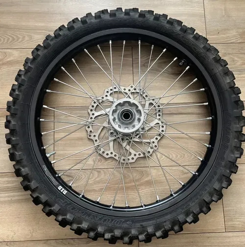 NEW 2018-2025 BLACK HONDA CRF450R CRF250R FRONT WHEEL TIRE DUNLOP DID 80/100-21