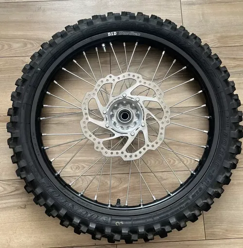 NEW 2018-2025 BLACK HONDA CRF450R CRF250R FRONT WHEEL TIRE DUNLOP DID 80/100-21