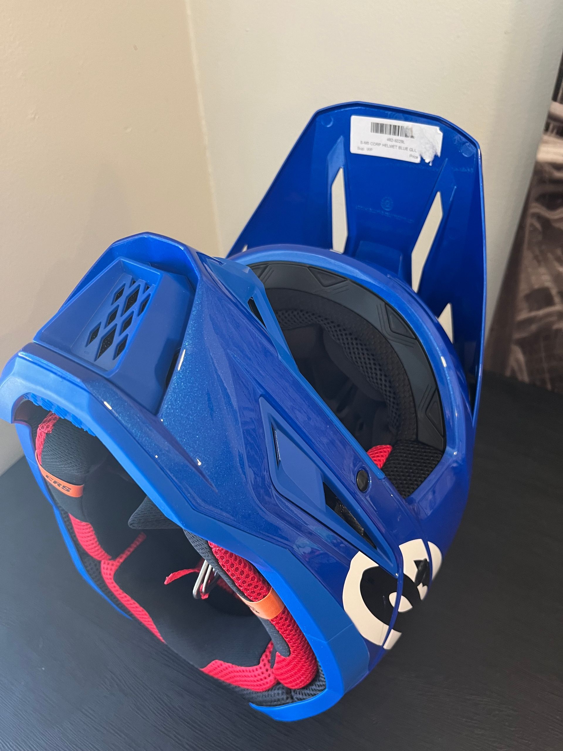 L) Blue Glossy Alpinestars Helmet