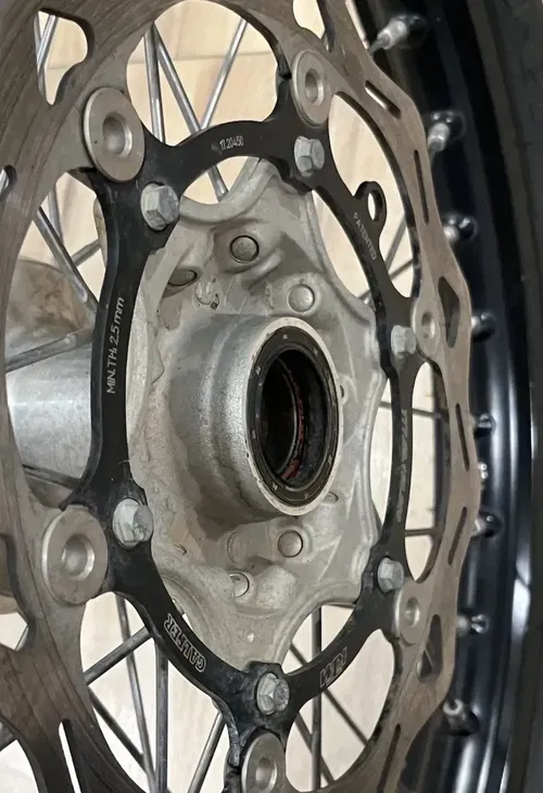 2018 KTM 450 SXF Excel FRONT Wheel 21" Assembly Black Rim Hub Rotor WITH Tire