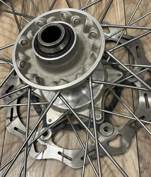2018 KTM 450 SXF Excel FRONT Wheel 21" Assembly Black Rim Hub Rotor WITH Tire