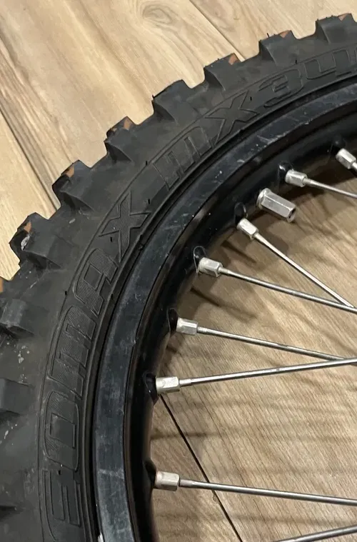 2018 KTM 450 SXF Excel FRONT Wheel 21" Assembly Black Rim Hub Rotor WITH Tire