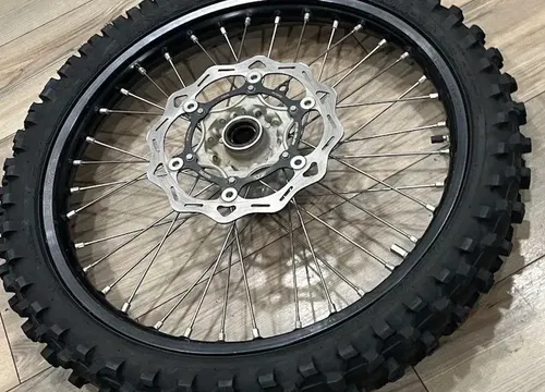 2018 KTM 450 SXF Excel FRONT Wheel 21" Assembly Black Rim Hub Rotor WITH Tire