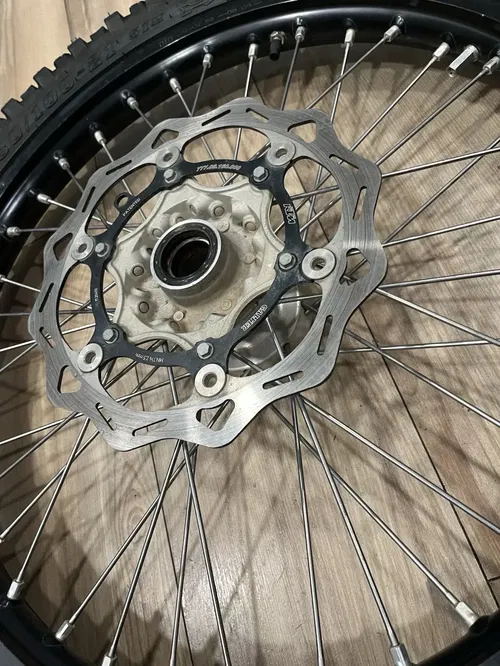2018 KTM 450 SXF Excel FRONT Wheel 21" Assembly Black Rim Hub Rotor WITH Tire