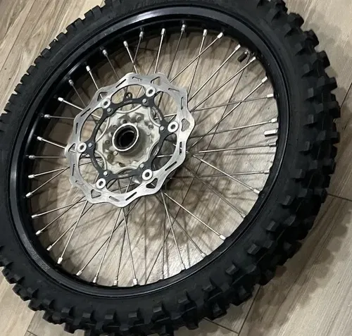 2018 KTM 450 SXF Excel FRONT Wheel 21" Assembly Black Rim Hub Rotor WITH Tire