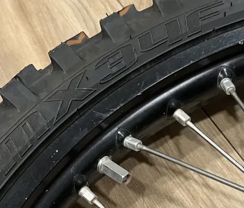 2018 KTM 450 SXF Excel FRONT Wheel 21" Assembly Black Rim Hub Rotor WITH Tire