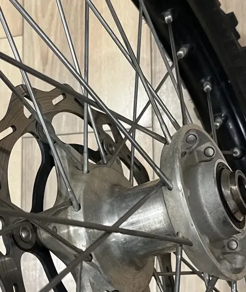 2018 KTM 450 SXF Excel FRONT Wheel 21" Assembly Black Rim Hub Rotor WITH Tire