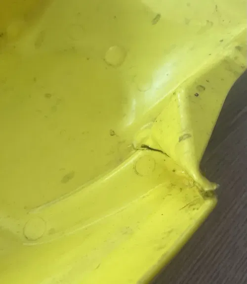 Plastic Rear Fender Yellow For Kawasaki KLX110 KX65 Suzuki RM65 DRZ110