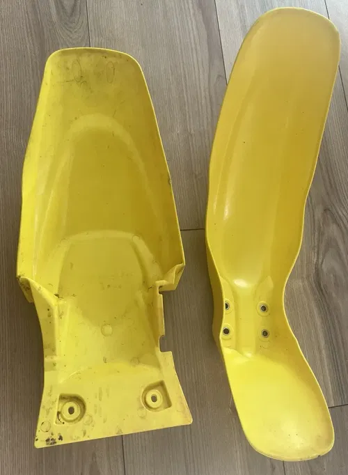 Plastic Rear Fender Yellow For Kawasaki KLX110 KX65 Suzuki RM65 DRZ110