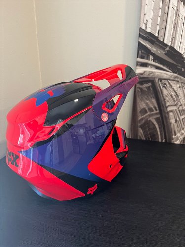 (M) Fox Racing Streak Flo Red Helmet
